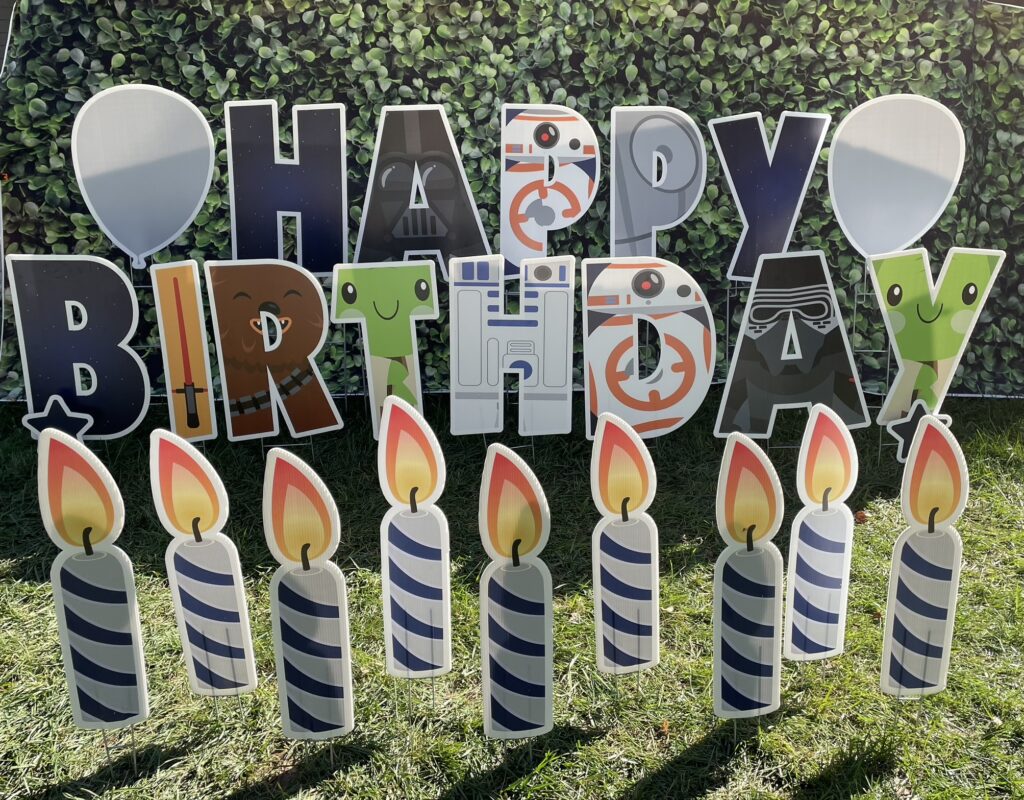 Happy Birthday Skywars yard sign