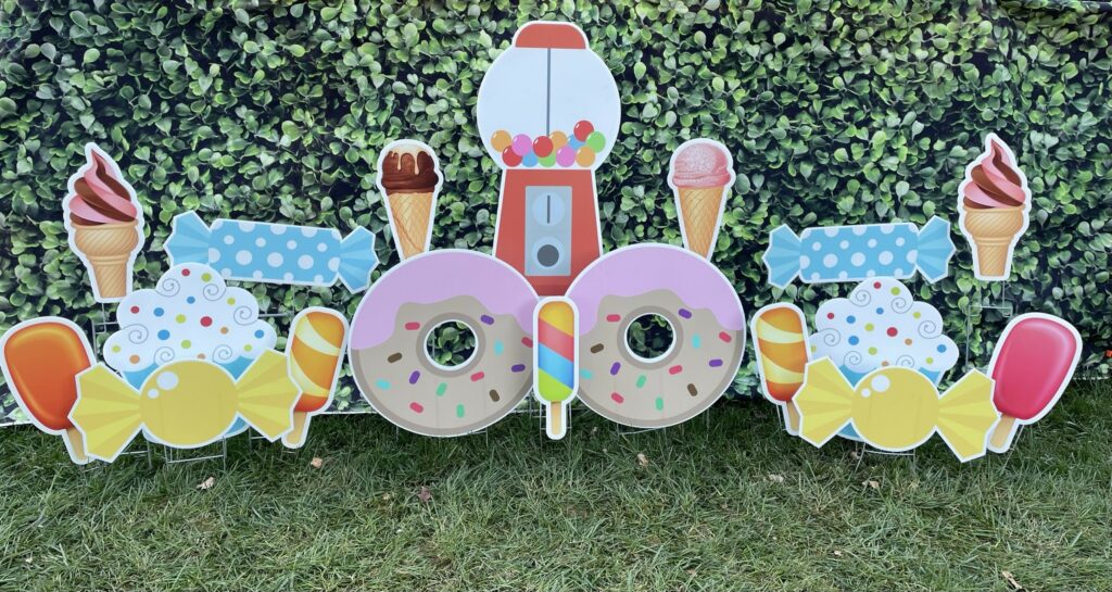 Sweet treats yard sign